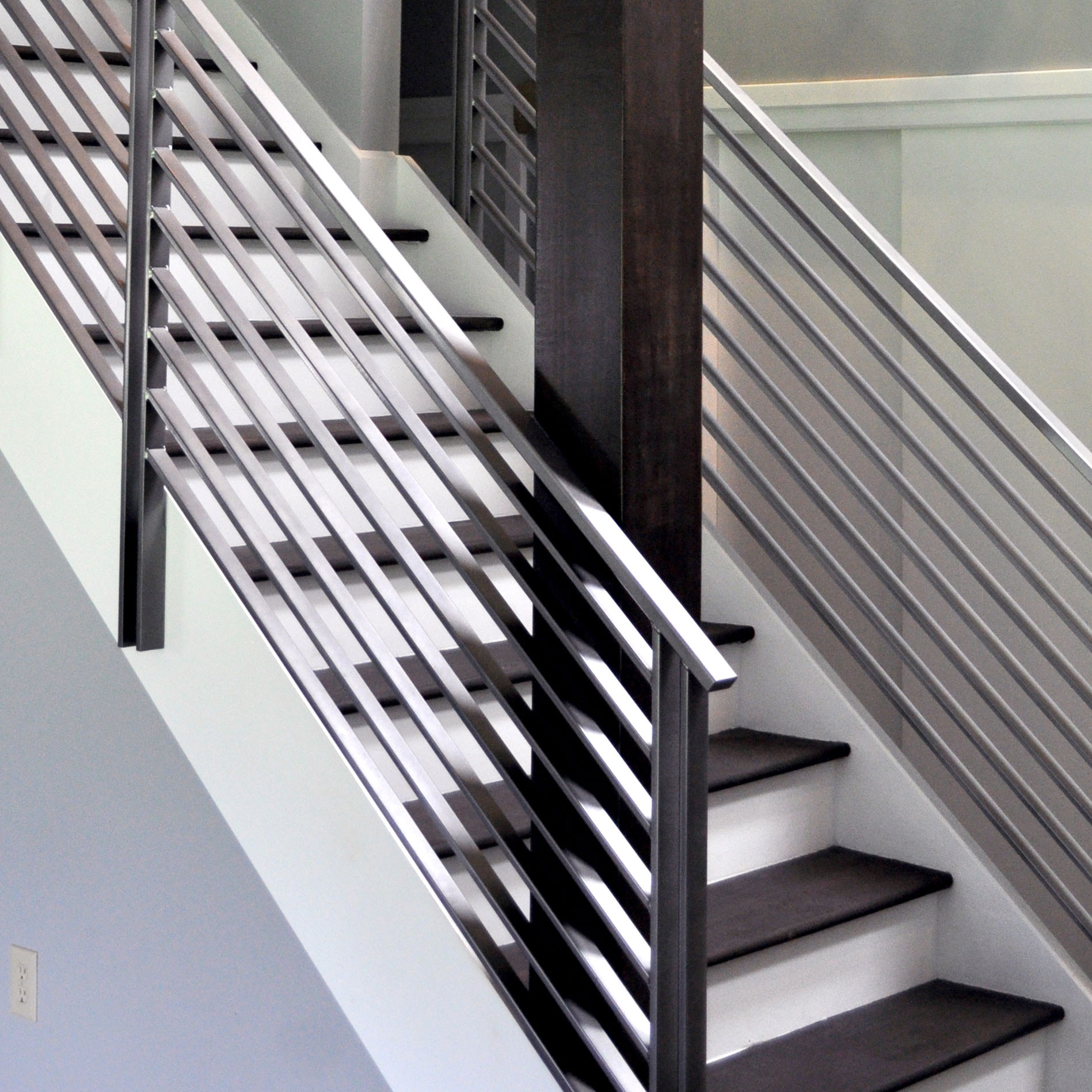 Modern Square Stairs Balcony Railing Kit - GLASS NOT INCLUDED Custom Order | eBay