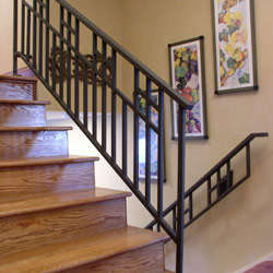 Modern Stair Railing - Compass Iron Works